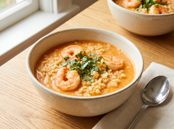Slow Cooker Coconut Curry Shrimp Soup