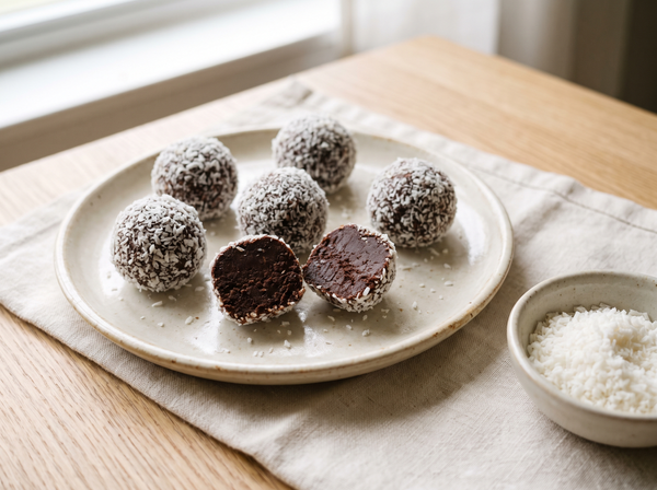 No-Bake Keto Chocolate Protein Truffles