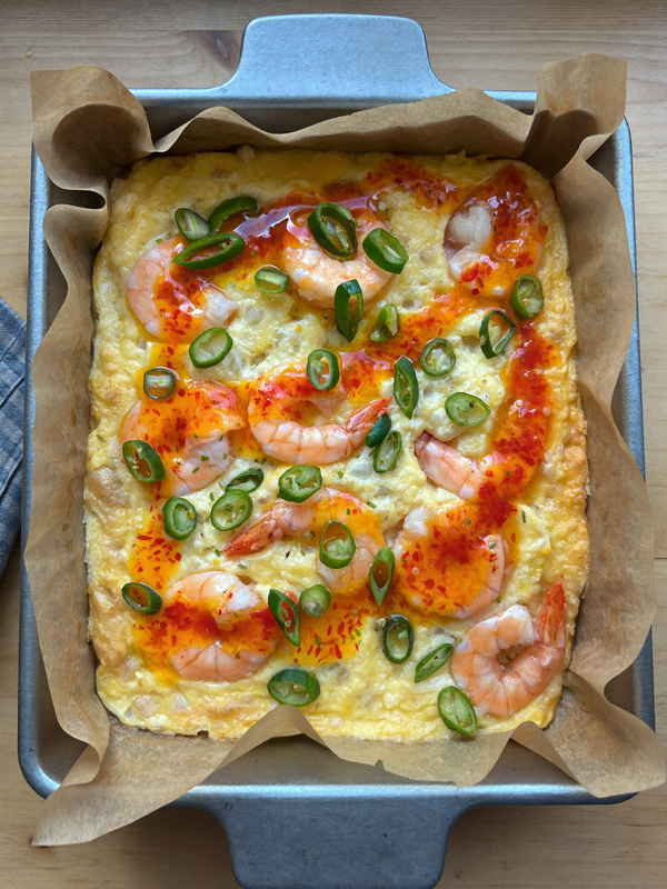 4-Ingredient Prawn Frittata